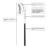 Grensav med teleskop 150-250 cm Green it - Image 2