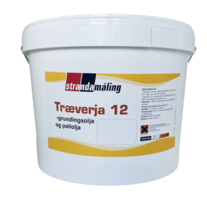 Træverja 12 Svart 10L -pallolja