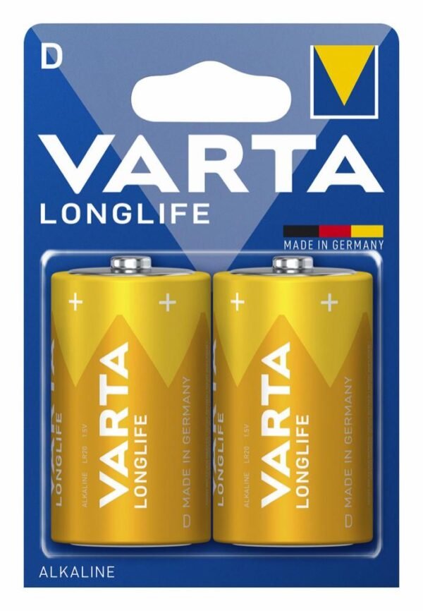 Varta Longlife D 2 pk
