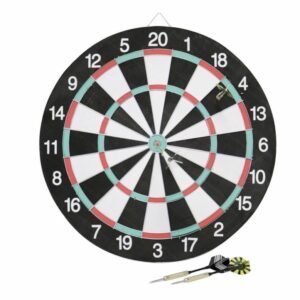 Dartskive med 6 pile