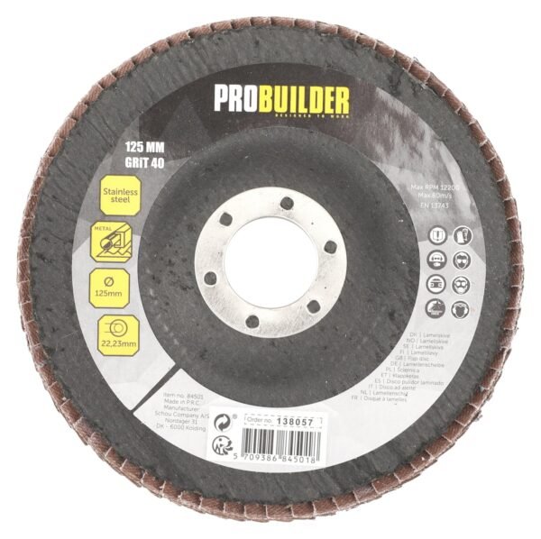 Lamelskive 125mm K40 Probuilder