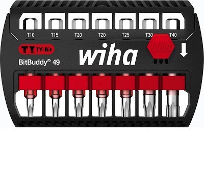 Wiha TY Bitsæt 49mm 7 dele T10, T15, T20, T25, T30