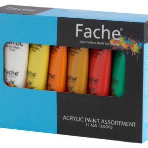 Akrylfarver 12 x 75 ml Schou